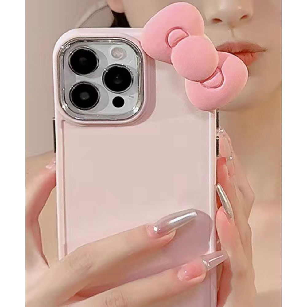 Hello Kitty Silicone I Phone Case Pink on Pink